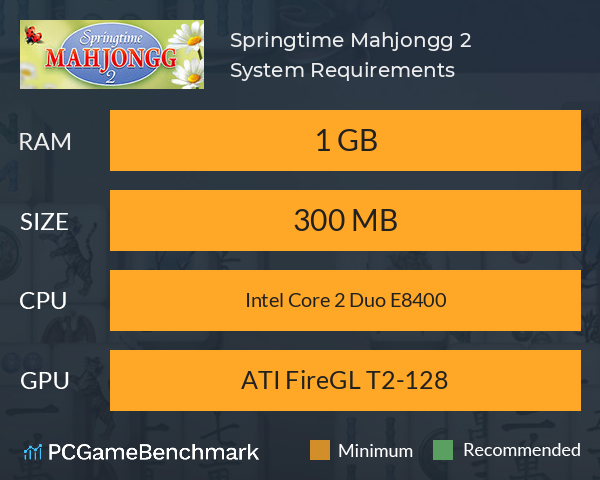 Springtime Mahjongg 2 System Requirements PC Graph - Can I Run Springtime Mahjongg 2 Springtime Mahjongg 2 System Requirements PC Graph - Can I Run Springtime Mahjongg 2