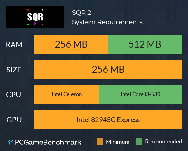 SQR? 2 System Requirements PC Graph - Can I Run SQR? 2 SQR? 2 System Requirements PC Graph - Can I Run SQR? 2