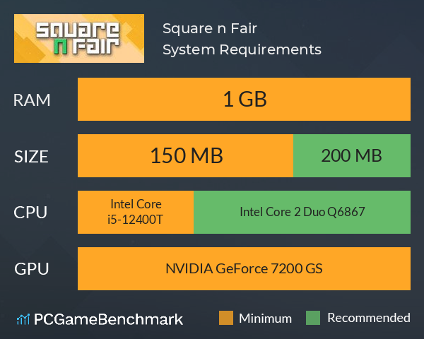 Square n Fair System Requirements PC Graph - Can I Run Square n Fair Square n Fair System Requirements PC Graph - Can I Run Square n Fair