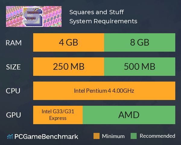 Squares and Stuff System Requirements PC Graph - Can I Run Squares and Stuff Squares and Stuff System Requirements PC Graph - Can I Run Squares and Stuff