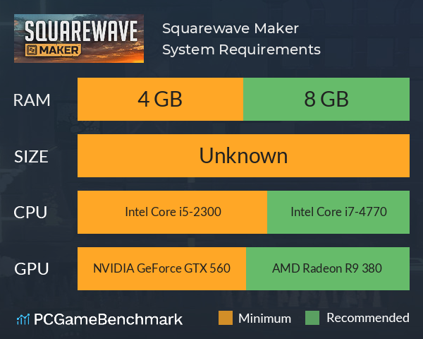 Squarewave Maker System Requirements PC Graph - Can I Run Squarewave Maker Squarewave Maker System Requirements PC Graph - Can I Run Squarewave Maker