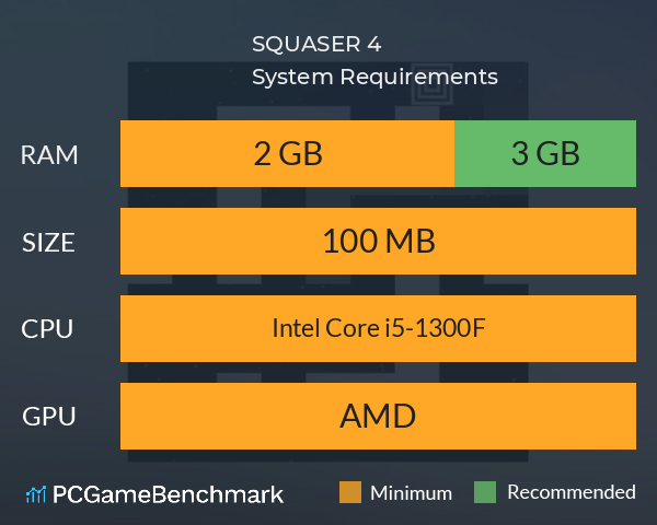 SQUASER 4 System Requirements PC Graph - Can I Run SQUASER 4 SQUASER 4 System Requirements PC Graph - Can I Run SQUASER 4