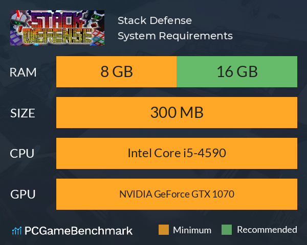 Stack Defense System Requirements PC Graph - Can I Run Stack Defense