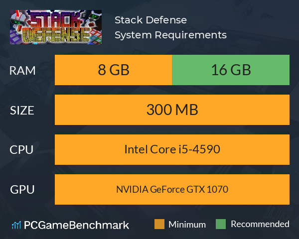 Stack Defense System Requirements PC Graph - Can I Run Stack Defense Stack Defense System Requirements PC Graph - Can I Run Stack Defense