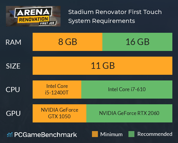 Stadium Renovator: First Touch System Requirements PC Graph - Can I Run Stadium Renovator: First Touch Stadium Renovator: First Touch System Requirements PC Graph - Can I Run Stadium Renovator: First Touch