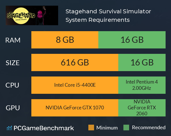 Stagehand Survival Simulator System Requirements PC Graph - Can I Run Stagehand Survival Simulator Stagehand Survival Simulator System Requirements PC Graph - Can I Run Stagehand Survival Simulator