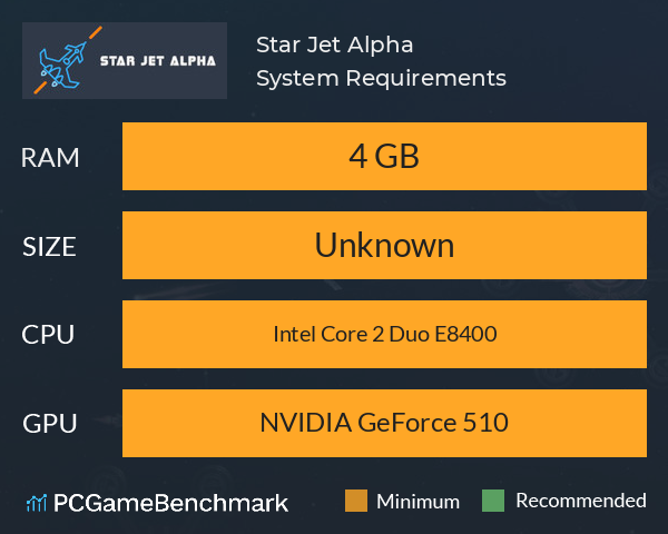 Star Jet Alpha System Requirements PC Graph - Can I Run Star Jet Alpha Star Jet Alpha System Requirements PC Graph - Can I Run Star Jet Alpha