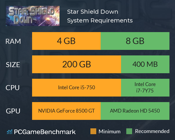 Star Shield Down System Requirements PC Graph - Can I Run Star Shield Down Star Shield Down System Requirements PC Graph - Can I Run Star Shield Down