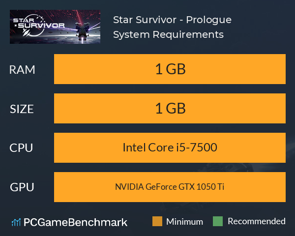 Star Survivor - Prologue System Requirements PC Graph - Can I Run Star Survivor - Prologue