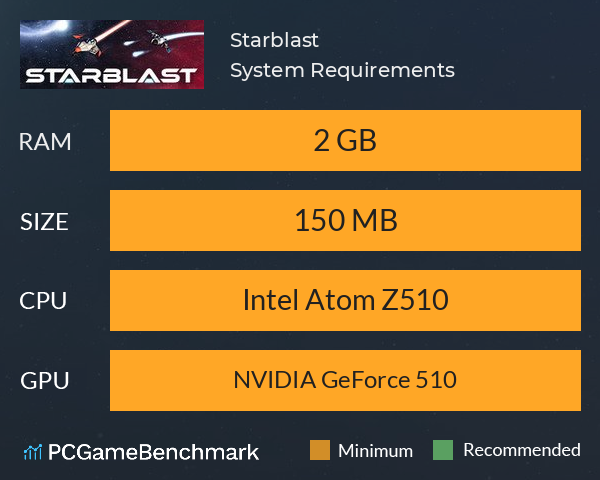 Starblast System Requirements - Can I Run It? - PCGameBenchmark