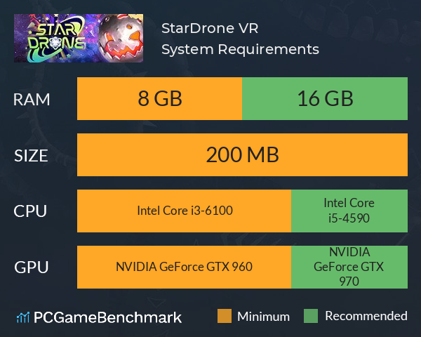StarDrone VR System Requirements PC Graph - Can I Run StarDrone VR