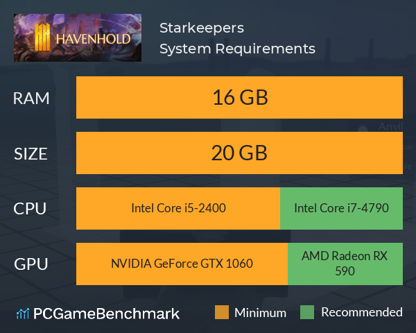 Starkeepers System Requirements PC Graph - Can I Run Starkeepers
