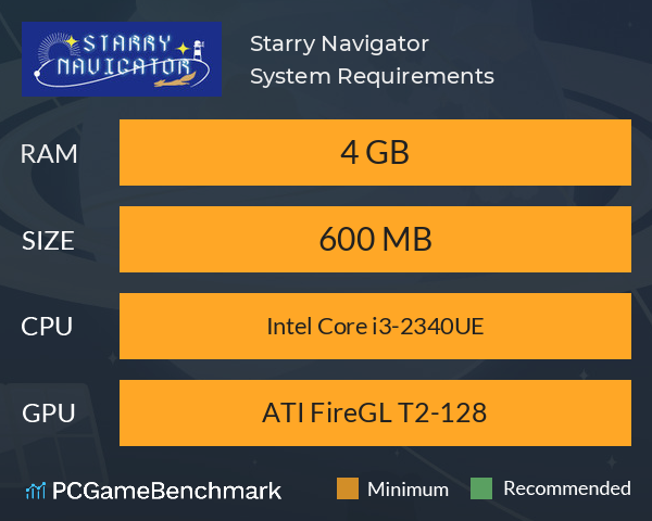 Starry Navigator 星际领航员 System Requirements PC Graph - Can I Run Starry Navigator 星际领航员 Starry Navigator 星际领航员 System Requirements PC Graph - Can I Run Starry Navigator 星际领航员