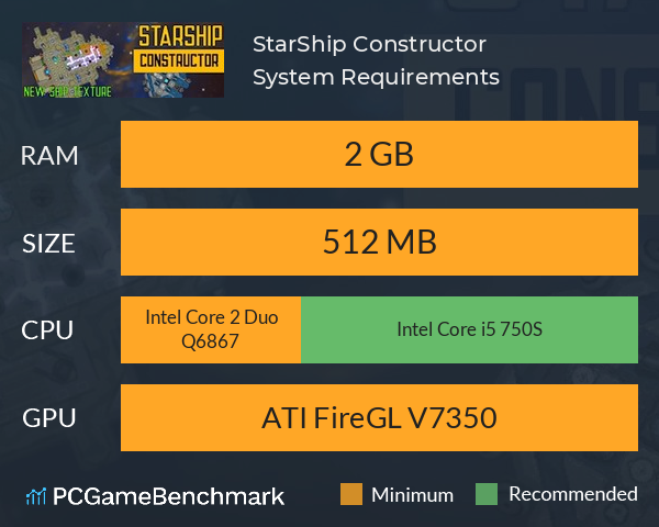 StarShip Constructor System Requirements PC Graph - Can I Run StarShip Constructor StarShip Constructor System Requirements PC Graph - Can I Run StarShip Constructor