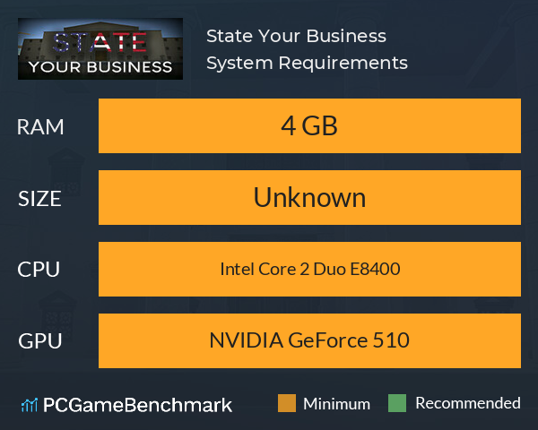 State Your Business System Requirements PC Graph - Can I Run State Your Business State Your Business System Requirements PC Graph - Can I Run State Your Business