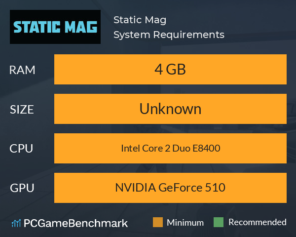 Static Mag System Requirements PC Graph - Can I Run Static Mag