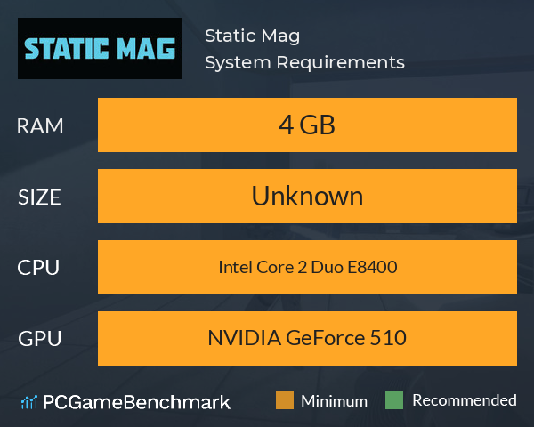 Static Mag System Requirements PC Graph - Can I Run Static Mag Static Mag System Requirements PC Graph - Can I Run Static Mag
