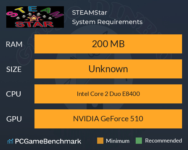 STEAMStar System Requirements PC Graph - Can I Run STEAMStar STEAMStar System Requirements PC Graph - Can I Run STEAMStar