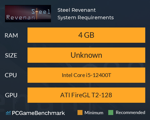 Steel Revenant System Requirements PC Graph - Can I Run Steel Revenant Steel Revenant System Requirements PC Graph - Can I Run Steel Revenant