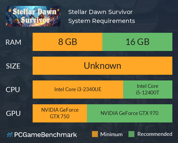 Stellar Dawn: Survivor System Requirements PC Graph - Can I Run Stellar Dawn: Survivor Stellar Dawn: Survivor System Requirements PC Graph - Can I Run Stellar Dawn: Survivor