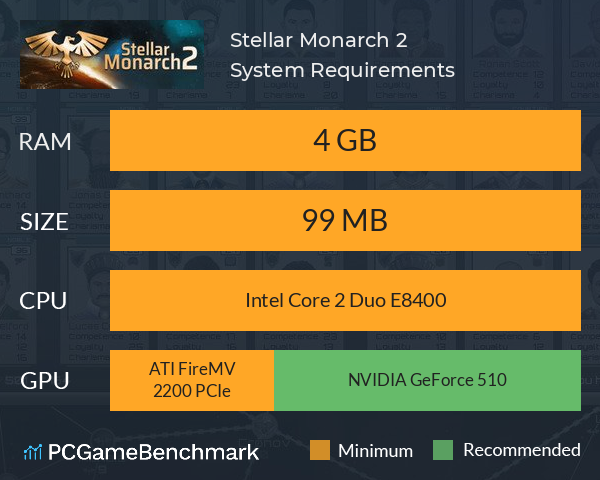 Stellar Monarch 2 System Requirements PC Graph - Can I Run Stellar Monarch 2
