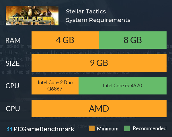 Stellar Tactics System Requirements PC Graph - Can I Run Stellar Tactics Stellar Tactics System Requirements PC Graph - Can I Run Stellar Tactics