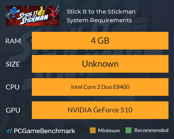 Stick It to the Stickman System Requirements PC Graph - Can I Run Stick It to the Stickman