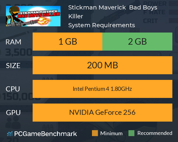 Stickman Maverick : Bad Boys Killer System Requirements PC Graph - Can I Run Stickman Maverick : Bad Boys Killer