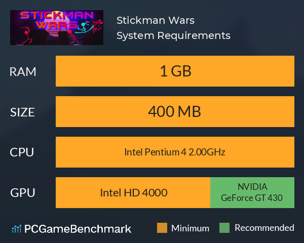Stickman Wars System Requirements PC Graph - Can I Run Stickman Wars Stickman Wars System Requirements PC Graph - Can I Run Stickman Wars