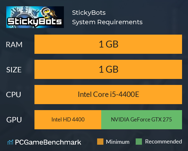 StickyBots System Requirements PC Graph - Can I Run StickyBots StickyBots System Requirements PC Graph - Can I Run StickyBots