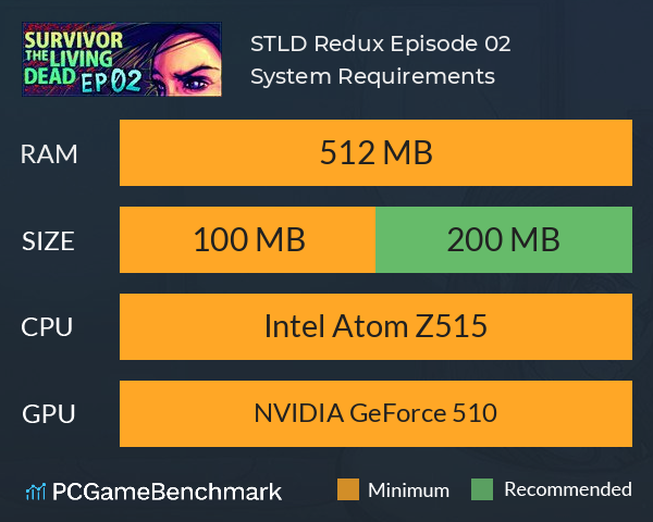 STLD Redux: Episode 02 System Requirements PC Graph - Can I Run STLD Redux: Episode 02 STLD Redux: Episode 02 System Requirements PC Graph - Can I Run STLD Redux: Episode 02