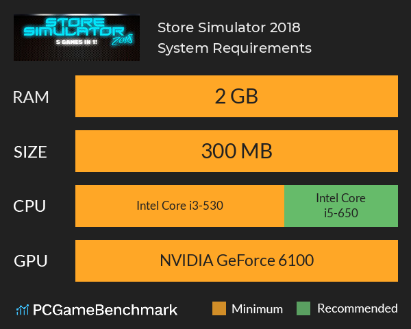 Store Simulator 2018 System Requirements PC Graph - Can I Run Store Simulator 2018 Store Simulator 2018 System Requirements PC Graph - Can I Run Store Simulator 2018