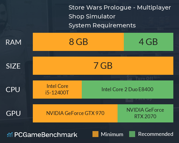 Store Wars: Prologue - Multiplayer Shop Simulator System Requirements PC Graph - Can I Run Store Wars: Prologue - Multiplayer Shop Simulator Store Wars: Prologue - Multiplayer Shop Simulator System Requirements PC Graph - Can I Run Store Wars: Prologue - Multiplayer Shop Simulator