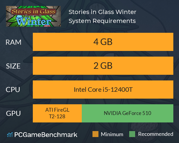 Stories in Glass: Winter System Requirements PC Graph - Can I Run Stories in Glass: Winter Stories in Glass: Winter System Requirements PC Graph - Can I Run Stories in Glass: Winter