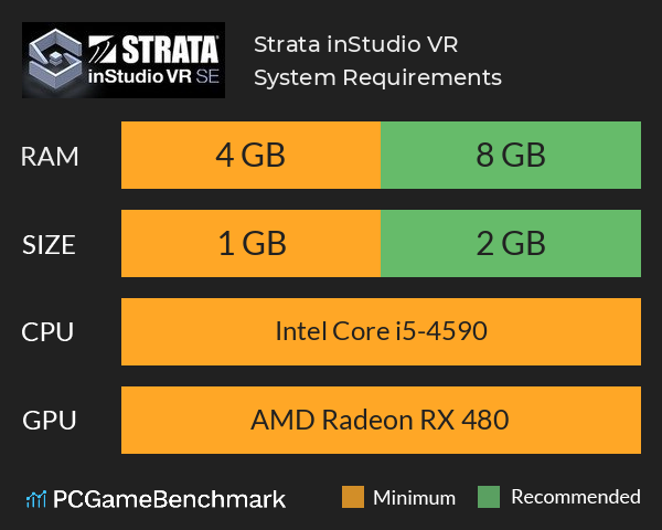 Strata inStudio VR System Requirements PC Graph - Can I Run Strata inStudio VR
