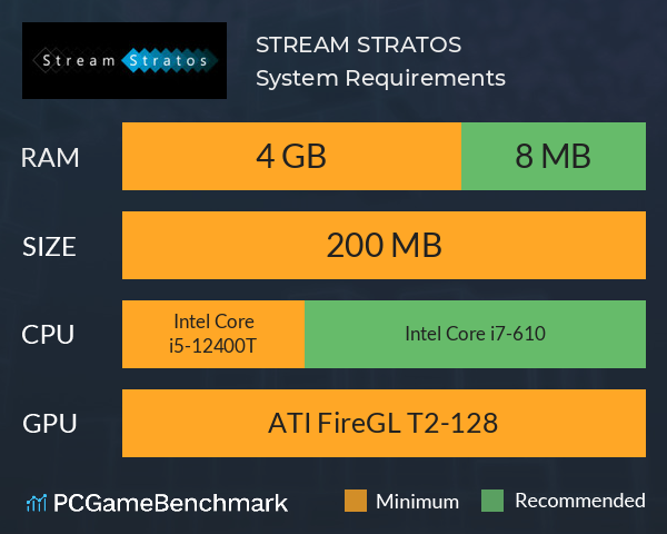 STREAM STRATOS System Requirements PC Graph - Can I Run STREAM STRATOS STREAM STRATOS System Requirements PC Graph - Can I Run STREAM STRATOS