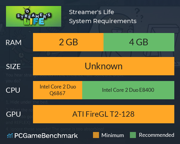 Streamer's Life System Requirements PC Graph - Can I Run Streamer's Life