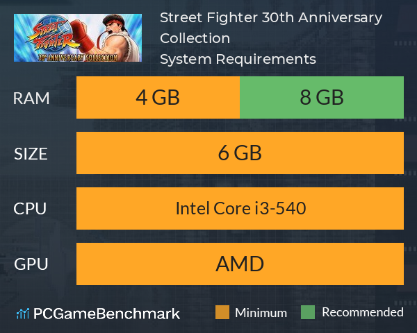 Street Fighter 30th Anniversary Collection System Requirements PC Graph - Can I Run Street Fighter 30th Anniversary Collection