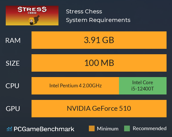 Stress Chess System Requirements PC Graph - Can I Run Stress Chess Stress Chess System Requirements PC Graph - Can I Run Stress Chess