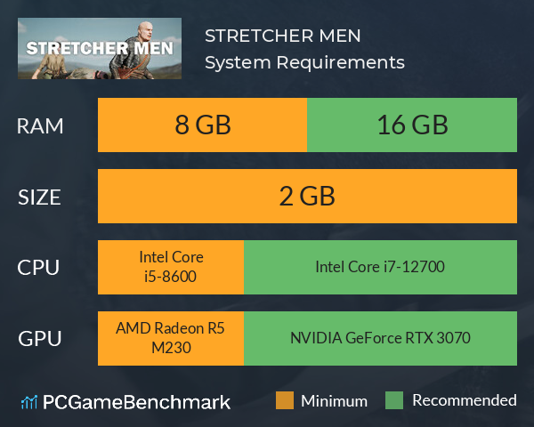 STRETCHER MEN System Requirements PC Graph - Can I Run STRETCHER MEN STRETCHER MEN System Requirements PC Graph - Can I Run STRETCHER MEN