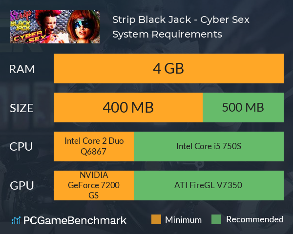 Strip Black Jack - Cyber Sex System Requirements PC Graph - Can I Run Strip Black Jack - Cyber Sex