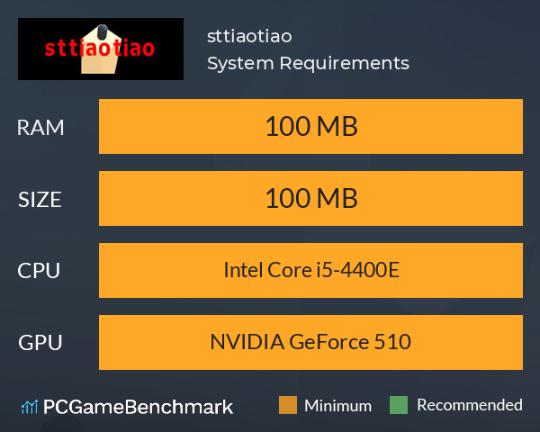 sttiaotiao System Requirements PC Graph - Can I Run sttiaotiao sttiaotiao System Requirements PC Graph - Can I Run sttiaotiao