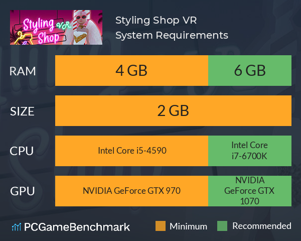 Styling Shop VR System Requirements PC Graph - Can I Run Styling Shop VR Styling Shop VR System Requirements PC Graph - Can I Run Styling Shop VR