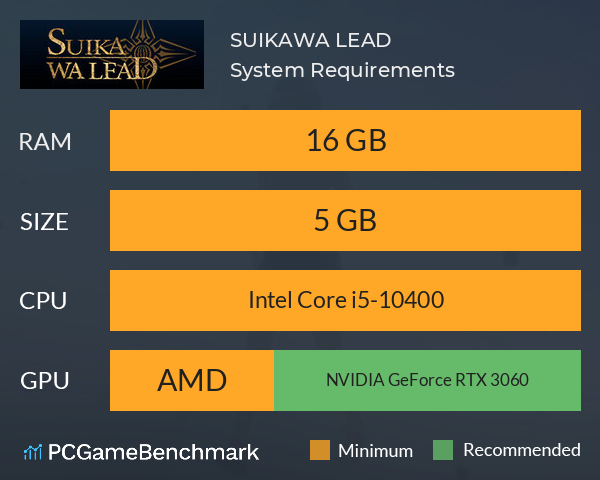 SUIKAWA LEAD System Requirements PC Graph - Can I Run SUIKAWA LEAD SUIKAWA LEAD System Requirements PC Graph - Can I Run SUIKAWA LEAD
