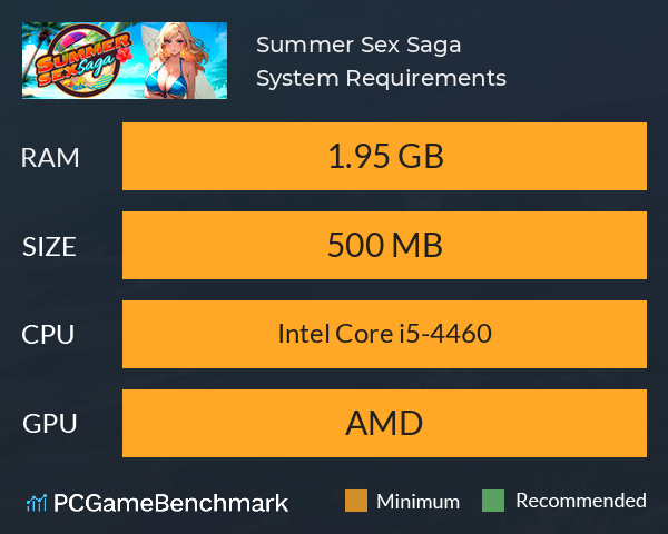 Summer Sex Saga ?♂️? System Requirements PC Graph - Can I Run Summer Sex Saga ?♂️? Summer Sex Saga ?♂️? System Requirements PC Graph - Can I Run Summer Sex Saga ?♂️?