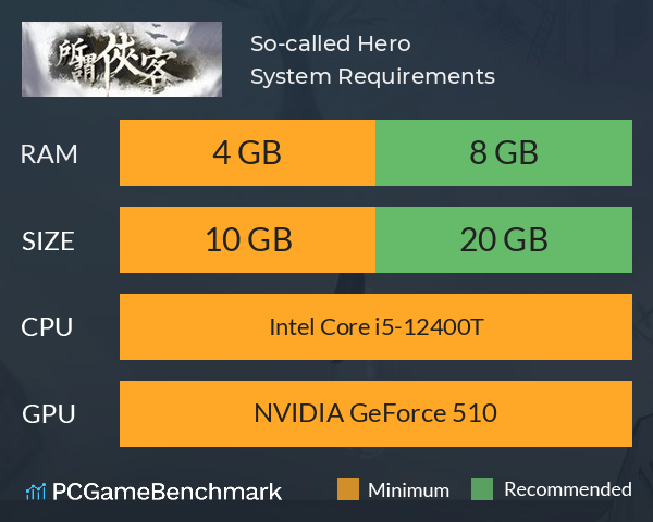 所谓侠客 So-called Hero System Requirements PC Graph - Can I Run 所谓侠客 So-called Hero