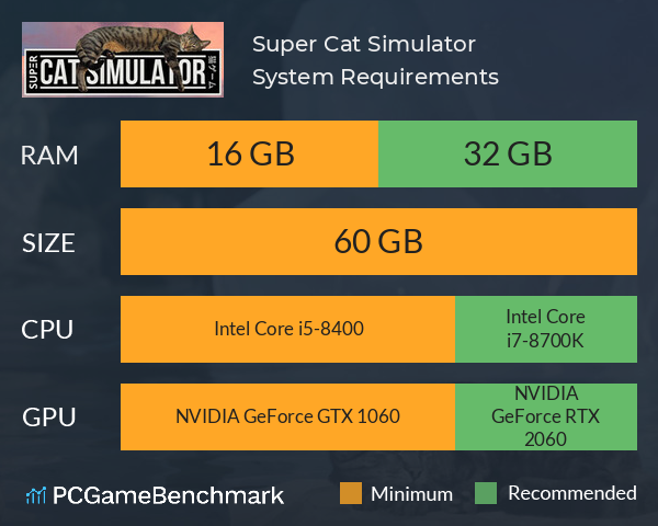 Super Cat Simulator System Requirements PC Graph - Can I Run Super Cat Simulator Super Cat Simulator System Requirements PC Graph - Can I Run Super Cat Simulator