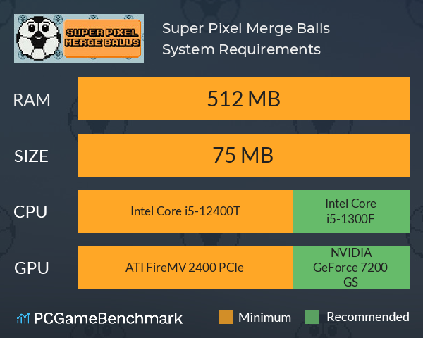 Super Pixel Merge Balls System Requirements PC Graph - Can I Run Super Pixel Merge Balls