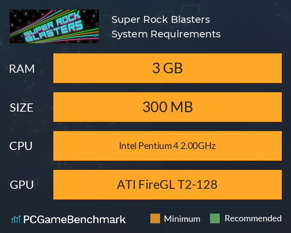 Super Rock Blasters! System Requirements PC Graph - Can I Run Super Rock Blasters! Super Rock Blasters! System Requirements PC Graph - Can I Run Super Rock Blasters!