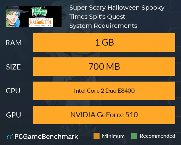 Super Scary Halloween Spooky Times: Spit's Quest System Requirements PC Graph - Can I Run Super Scary Halloween Spooky Times: Spit's Quest Super Scary Halloween Spooky Times: Spit's Quest System Requirements PC Graph - Can I Run Super Scary Halloween Spooky Times: Spit's Quest